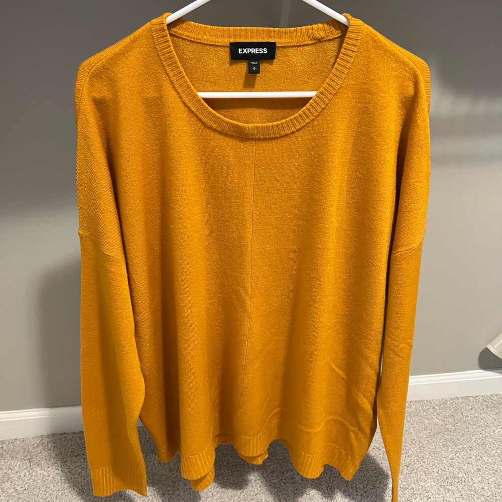 Express gold sweater